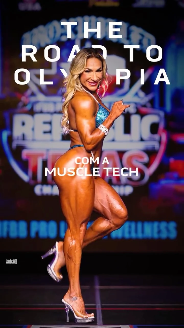 Narla Vilar in Road to Olympia content with MuscleTech